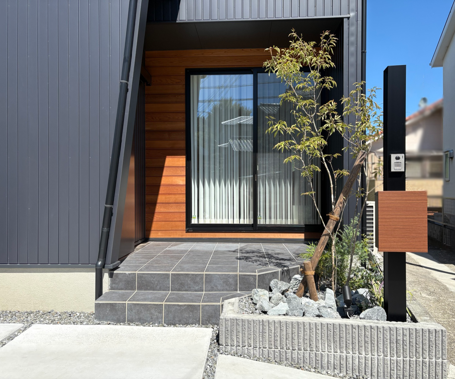 【静岡市】新築外構事例｜アプローチデザインにこだわったおしゃれ外構