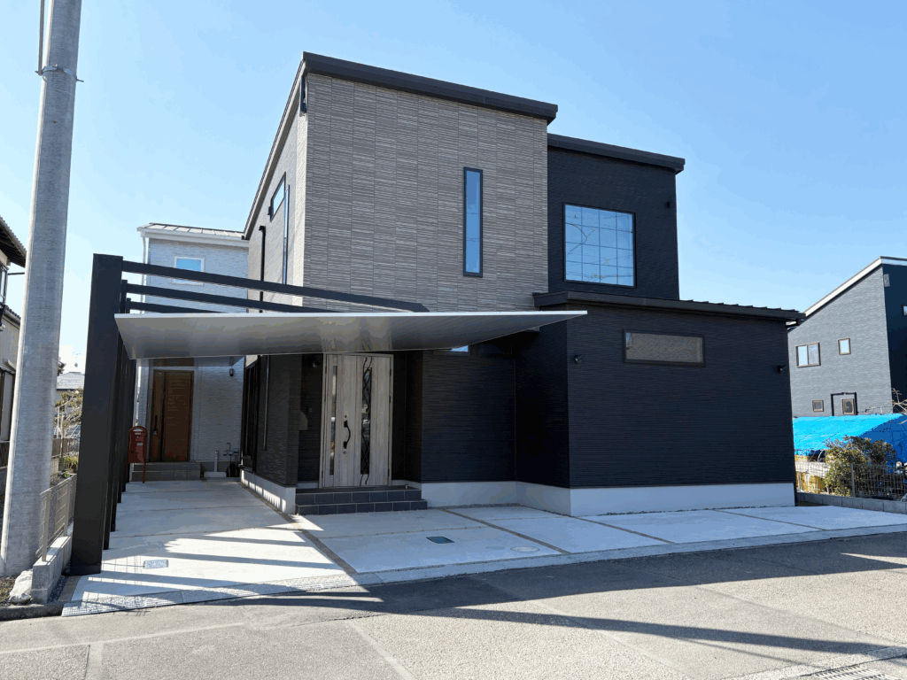 【静岡市】新築外構事例｜カーポートSCで叶える雨に濡れない快適な暮らし